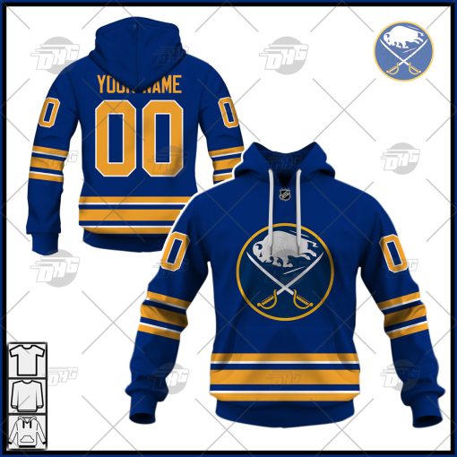 Personalized NHL Men’s Buffalo Sabres 2022 Royal Home Pro Jersey