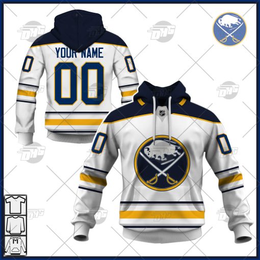 Personalized NHL Men’s Buffalo Sabres 2022 Fanatics Branded White Away Jersey