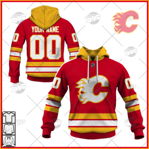 Personalized NHL Men’s Calgary Flames 2022 Red Home Jersey