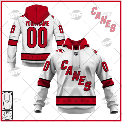 Personalized NHL Men’s Carolina Hurricanes 2022 White 2020/21 Away Jersey