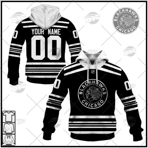 Personalized NHL Men’s Chicago Blackhawks Fanatics Branded Black Alternate 2019/20 Premier Breakaway Jersey