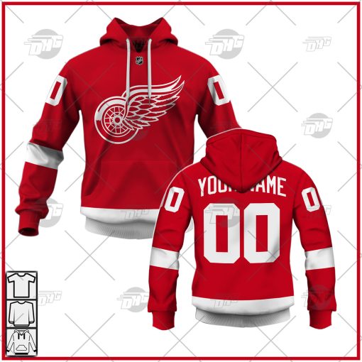 Personalized NHL  Men’s Detroit Red Wings 2022 Red Home Jersey