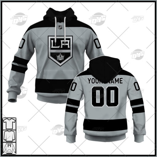 Personalized NHL  Men’s Los Angeles Kings 2022 Fanatics Branded Gray Alternate Breakaway Jersey