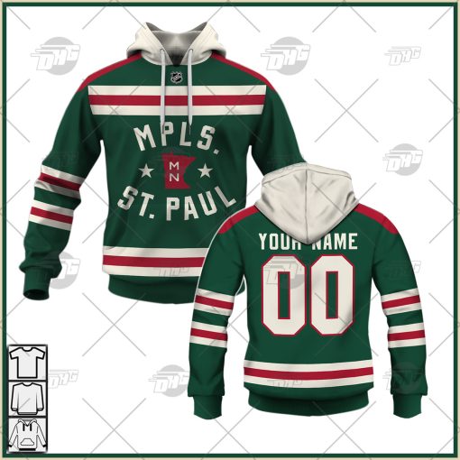 Personalized NHL  Men’s Minnesota Wild Green 2022 Winter Classic Jersey