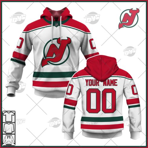 Personalized NHL  Men’s New Jersey Devils Fanatics Branded White Alternate Breakaway Player Jersey