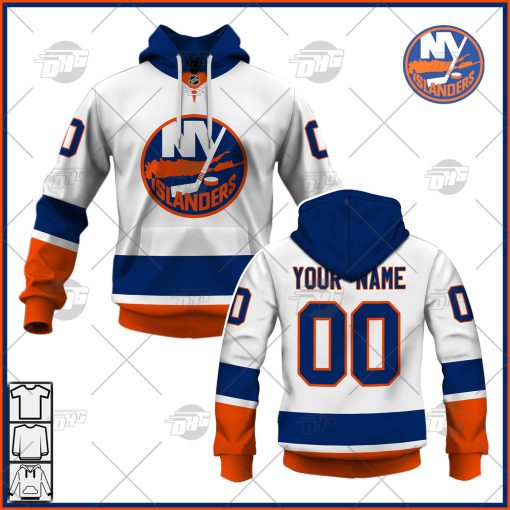 Personalized NHL  Men’s New York Islanders 2022 Fanatics Branded White Away Breakaway Jersey