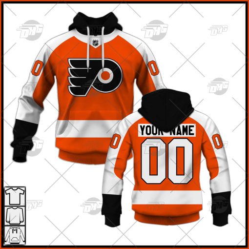 Personalized NHL Men’s Philadelphia Flyers 2022 Orange Home Jersey