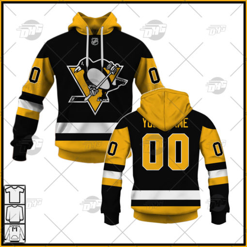 Personalized NHL Men’s Pittsburgh Penguins 2022 Fanatics Branded Black Home Jersey