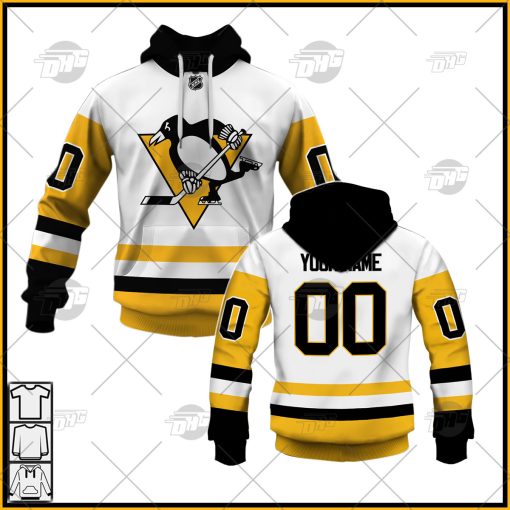 Personalized NHL Men’s Pittsburgh Penguins 2022 White Away Jersey