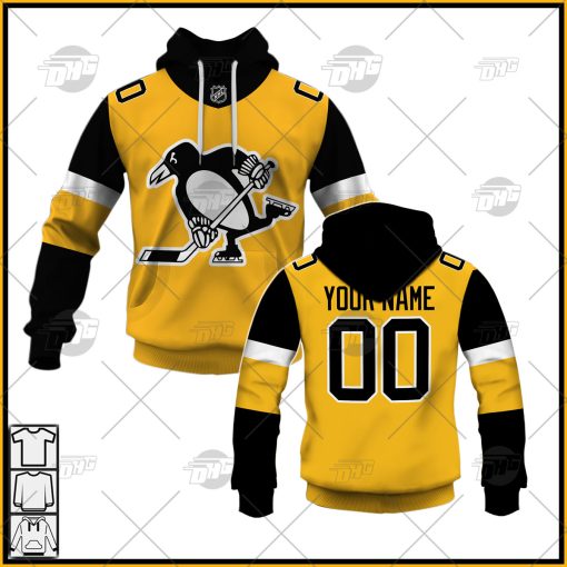 Personalized NHL Men’s Pittsburgh Penguins 2022 Gold Alternate Jersey