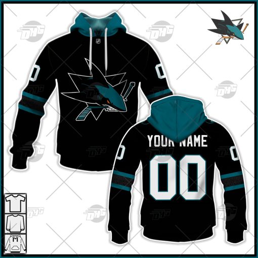 Personalized NHL  Men’s San Jose Sharks 2022 Black Alternate Jersey