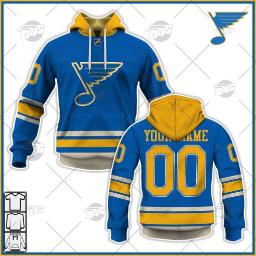 Personalized NHL  Men’s St. Louis Blues 2022 Light Blue Alternate Jersey