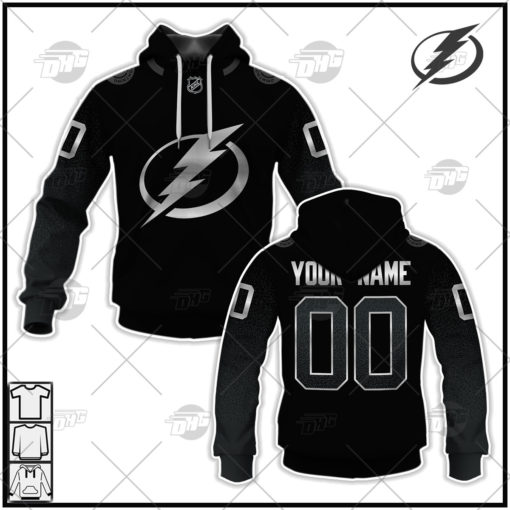 Personalized NHL  Men’s Tampa Bay Lightning 2022 Black Alternate Jersey