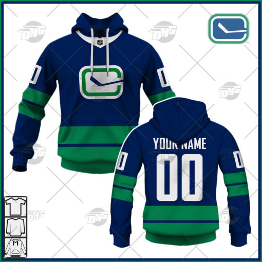 Personalized NHL  Men’s Vancouver Canucks 2022 Fanatics Branded Alternate Jersey