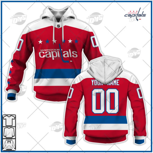 Personalized NHL  Men’s Washington Capitals Fanatics Branded Red Alternate Breakaway Jersey