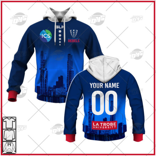 Personalise Super Rugby Melbourne Rebels 2022 Home Jersey