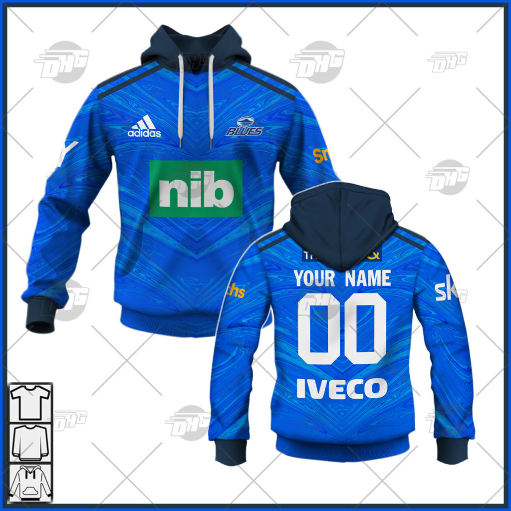Personalise Super Rugby Auckland Blues 2022 Home Jersey