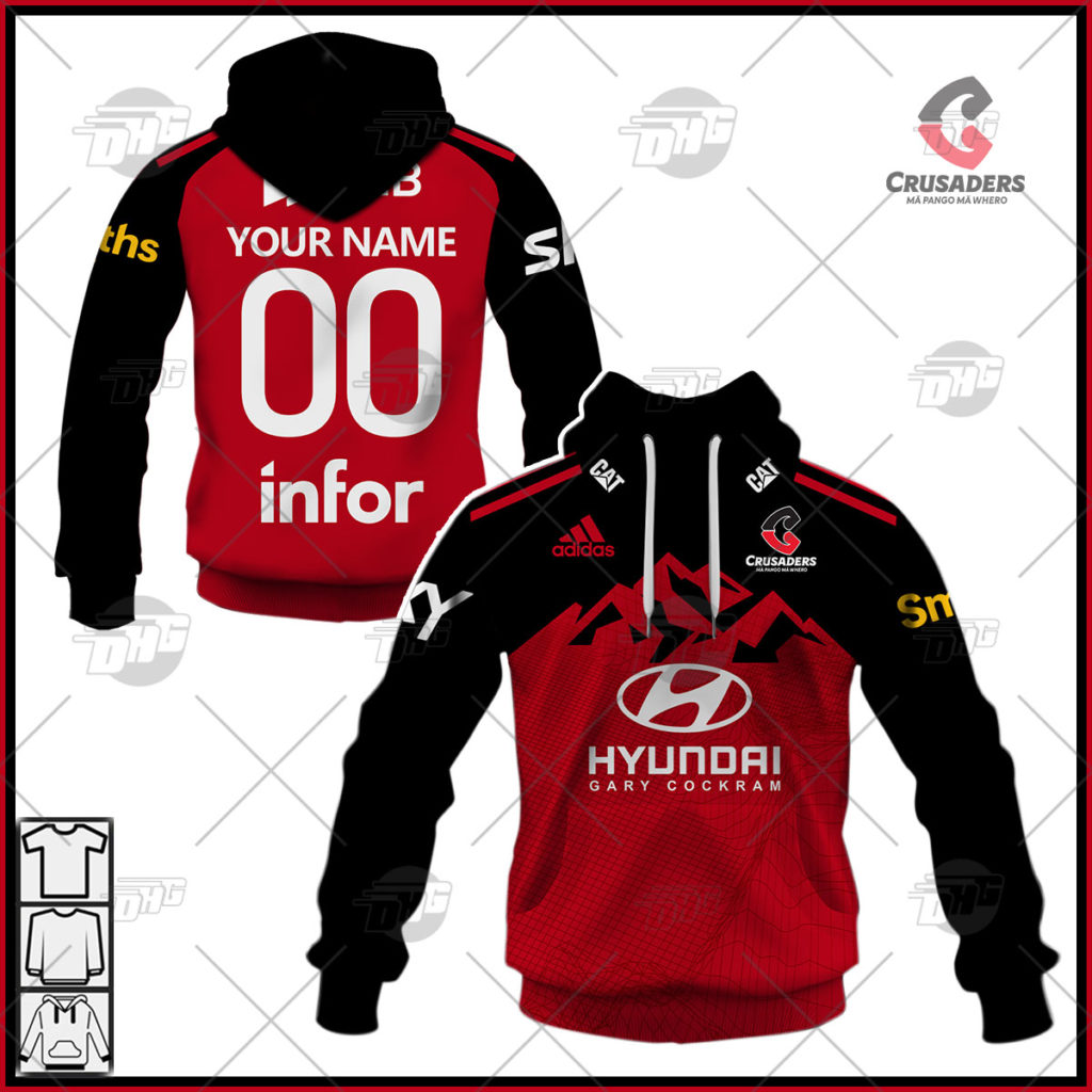 Personalise Super Rugby Canterbury Crusaders 2022 Home Jersey