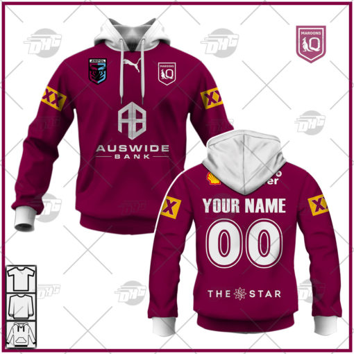 Personalise State of Origin series Queensland Maroons QRL 2022 Jersey