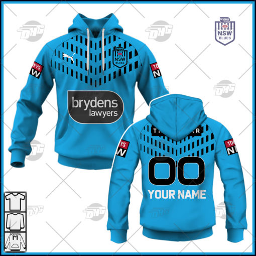 Personalise State of Origin series New South Wales Blues NSWRL 2022 Training Jersey