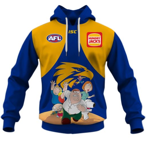 Personalised West Coast Eagles AFL x Family Guy Guernsey