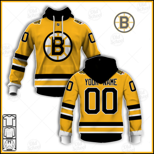 Personalize NHL Boston Bruins Reverse Retro Alternate Jersey
