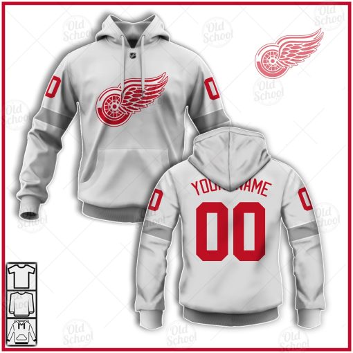 Personalize NHL Detroit Red Wings Reverse Retro Alternate Jersey