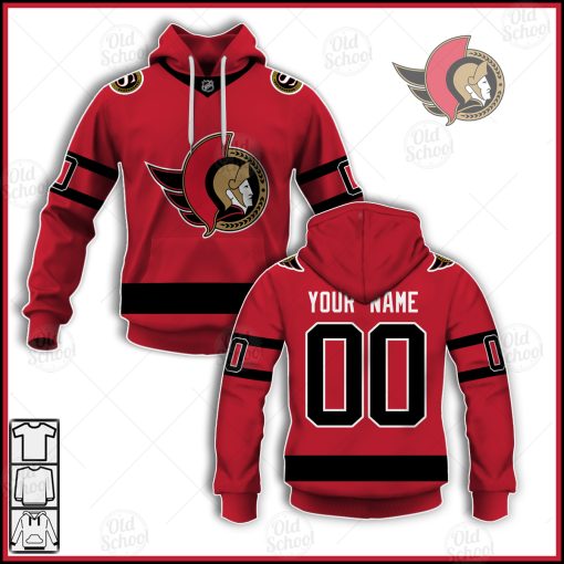 Personalize NHL Ottawa Senators Reverse Retro Alternate Jersey