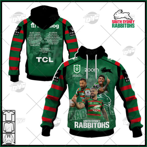 NRL South Sydney Rabbitohs Hoodie Memorable Moments Highlight 2021 Special Version