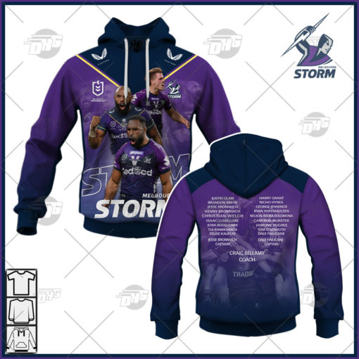 NRL Melbourne Storm Hoodie Memorable Moments Highlight 2021 Special Version