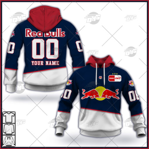 Customize Ice Hockey DEL Deutsche Eishockey Liga EHC Red Bull Munchen 21/22 Home Jersey Trikot