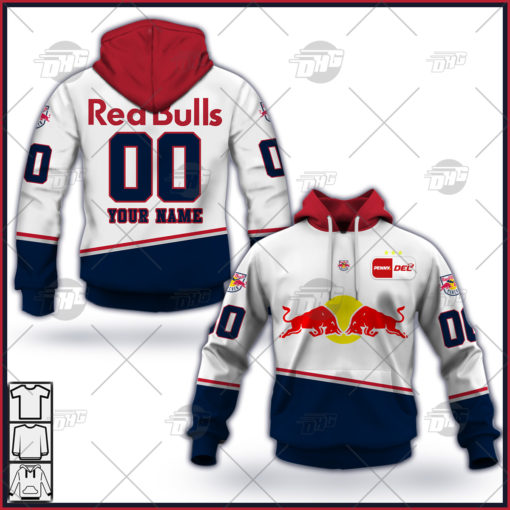 Customize Ice Hockey DEL Deutsche Eishockey Liga EHC Red Bull Munchen 21/22 Away Jersey Trikot