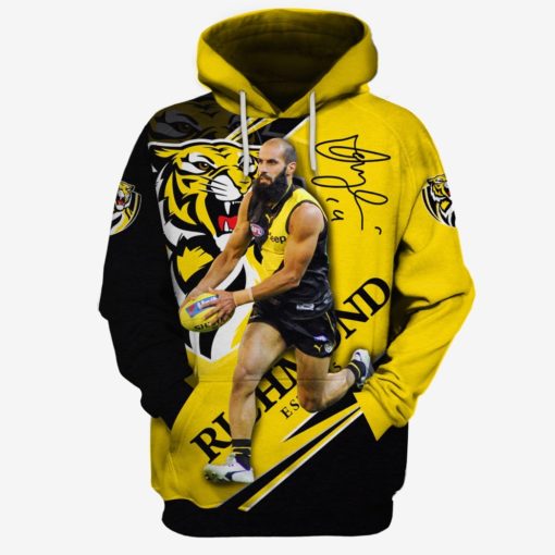 Bachar Houli #14 Richmond Football Club AFL 3D All Over Printed Hoodie Sweatshirt Shirt