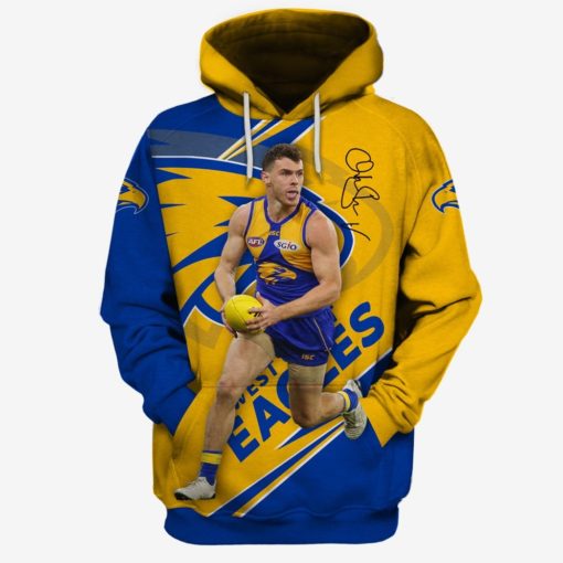 Luke Shuey #13 West Coast Eagles AFL 3D All Over Printed Hoodie Sweatshirt Shirt