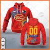 Custom- made AFL Gws Giants 2021 Authentic Indigenous Men Guernsey