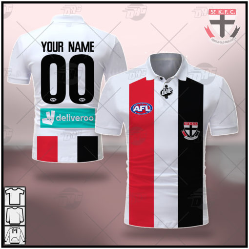 Personalised AFL St Kilda 2021 Season Clash Guernsey Polo