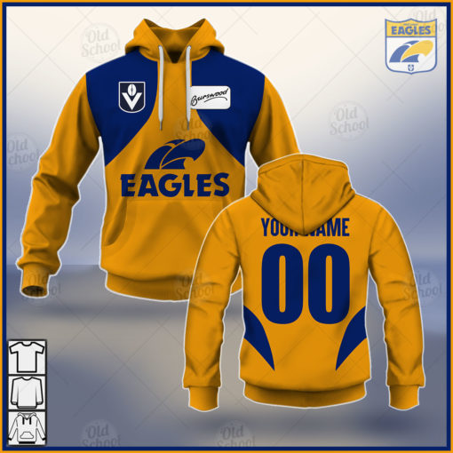 Personalised AFL WEST COAST EAGLES Vintage Guernsey 1987 HERITAGE COLLECTION