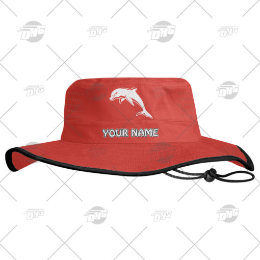 Personalised NRL Dolphins bucket hat boonie hat