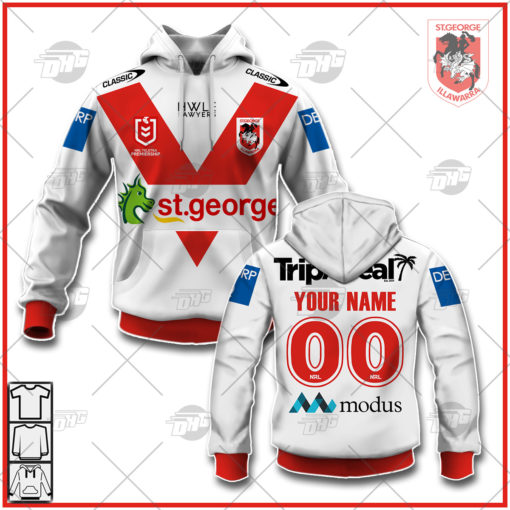 Personalise NRL St. George Illawarra Dragons 2022 Home Jersey