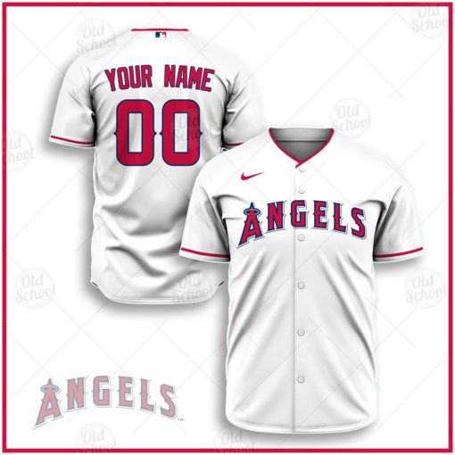 Personalize MLB Los Angeles Angels 2020 Home Jersey – White