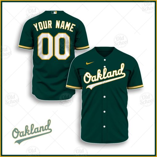 Personalize MLB Oakland Athletics 2020 Alternate Jersey – Kelly Green