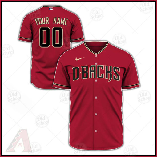 Personalize MLB Arizona Diamondbacks 2020 Alternate Jersey – Red