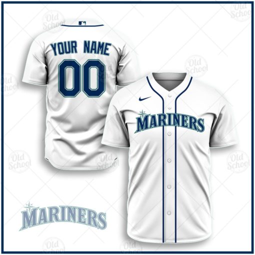 Personalize MLB Seattle Mariners 2020 Home Jersey – White