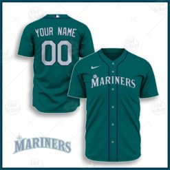 Personalize MLB Seattle Mariners 2020 Alternate Jersey - Aqua