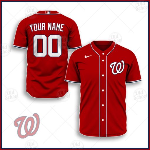 Personalize MLB Washington Nationals 2020 Alternate Jersey – Red