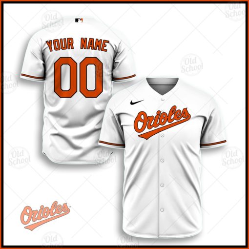 Personalize MLB Baltimore Orioles 2020 Home Jersey – White