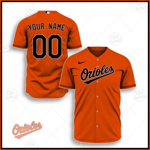 Personalize MLB Baltimore Orioles 2020 Alternate Jersey – Orange