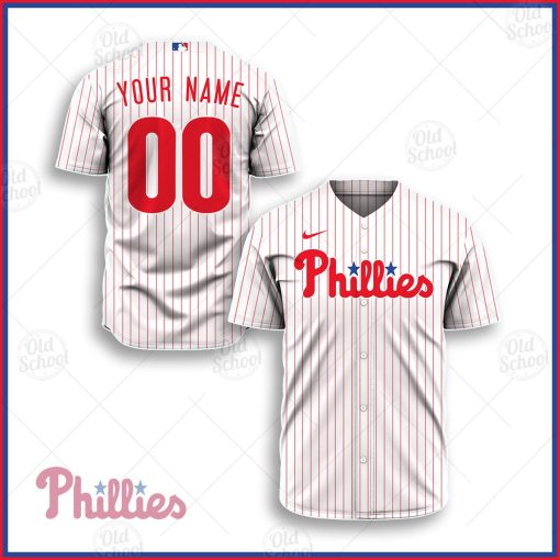 Personalize MLB Philadelphia Phillies 2020 Home Jersey – White