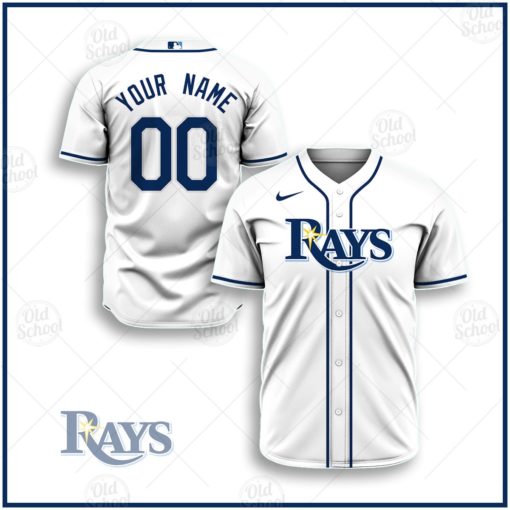 Personalize MLB Tampa Bay Rays 2020 Home Jersey – White