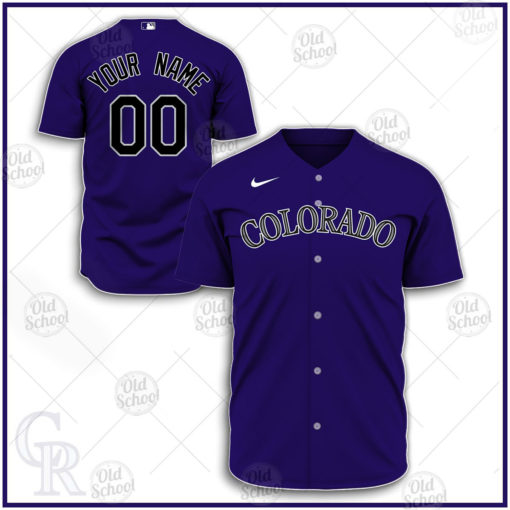 Personalize MLB Colorado Rockies 2020 Alternate Jersey – Purple